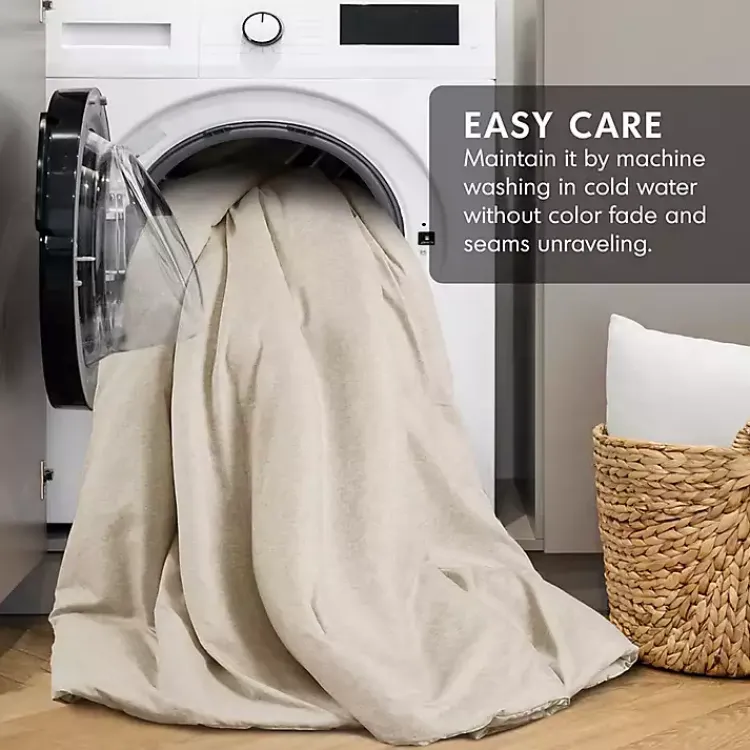 Comforters-Kirklands Home Cream Chambray 2-pc. Twin/Twin XL Comforter Set Ivory