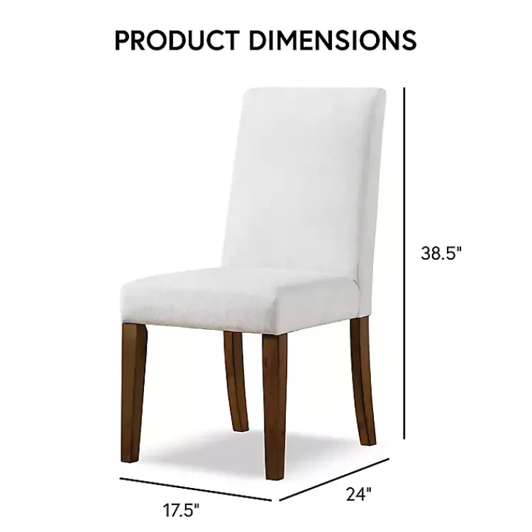 Dining Chairs-Kirklands Home Upholstered Katie Dining Chairs, Set of 2 Ivory