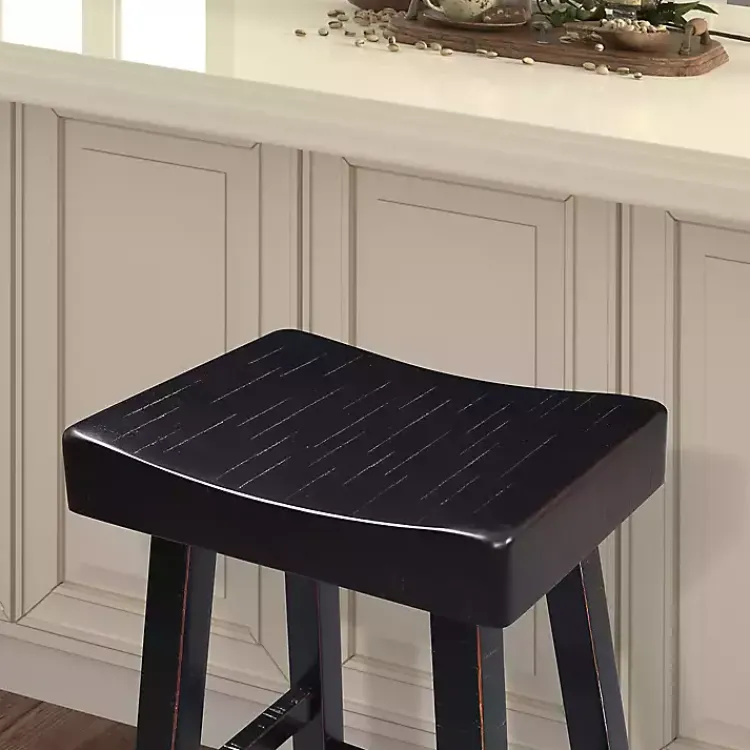 Bar Stools & Counter Height Stools-Kirklands Home Backless Cooper Counter Stools, Set of 2 Black