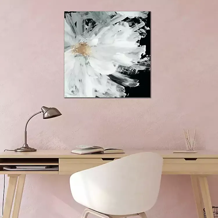 Canvas Art-Kirklands Home Black Wispy Peony Canvas Art Print