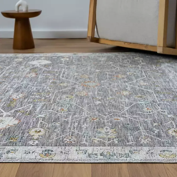 Area Rugs-Kirklands Home Gray Ivory Area Rug, 5x8