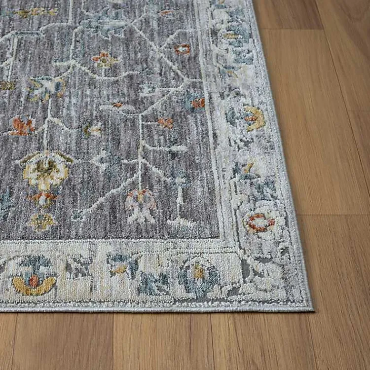 Area Rugs-Kirklands Home Gray Ivory Area Rug, 7x9