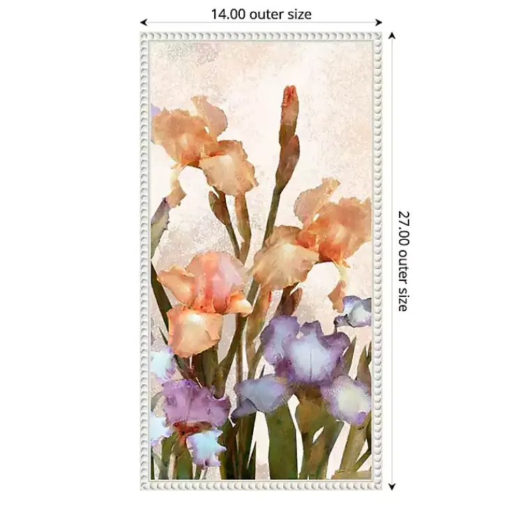 Canvas Art-Kirklands Home Irises Panel Framed Canvas Art Print