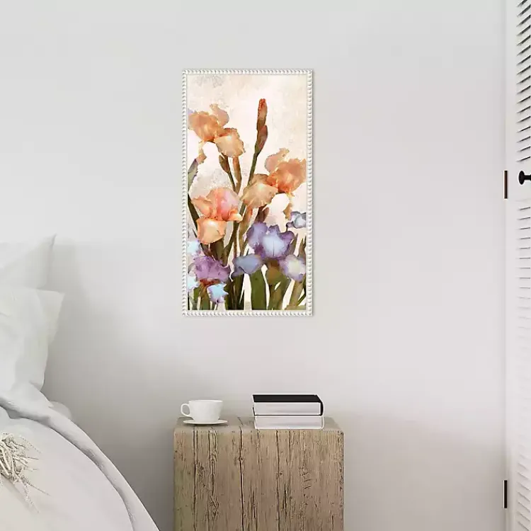 Canvas Art-Kirklands Home Irises Panel Framed Canvas Art Print