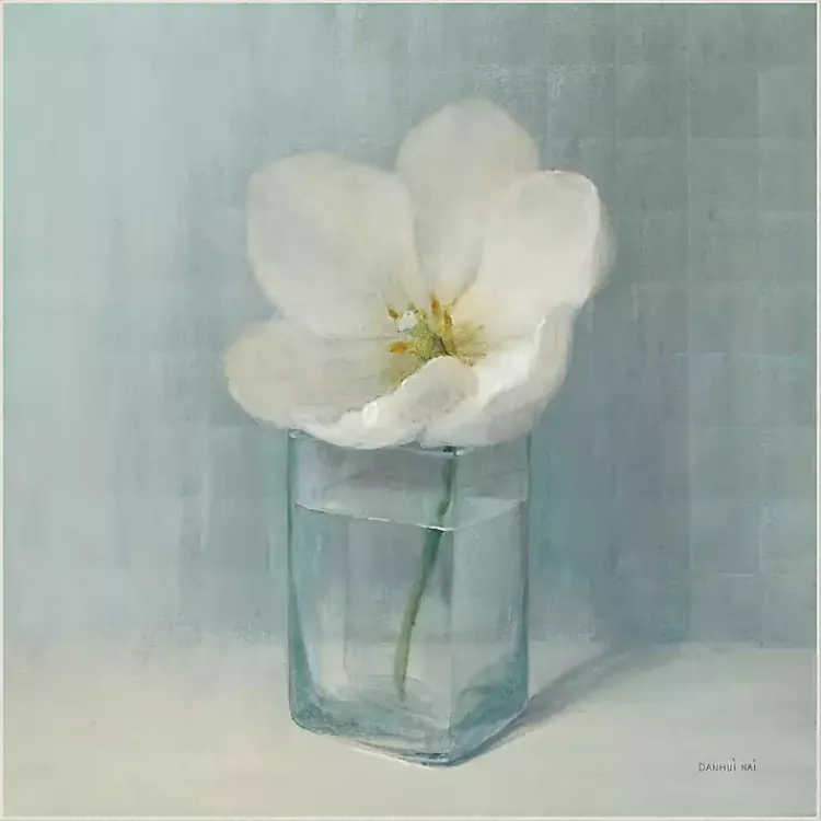 Canvas Art-Kirklands Home Single White Tulip Framed Canvas Art Print