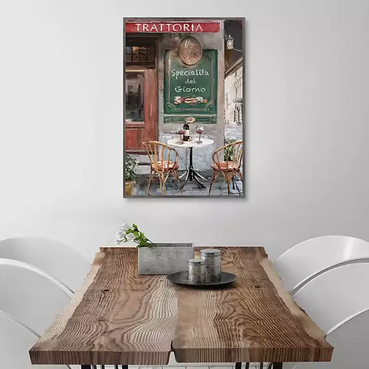 Canvas Art-Kirklands Home Table for Two Framed Canvas Art Print