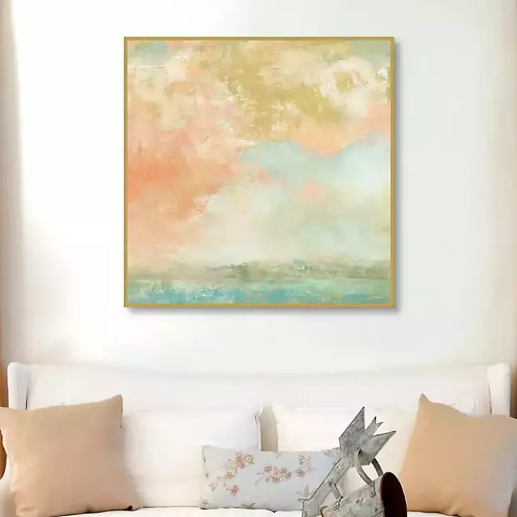 Canvas Art-Kirklands Home Pink Mist Framed Canvas Art Print