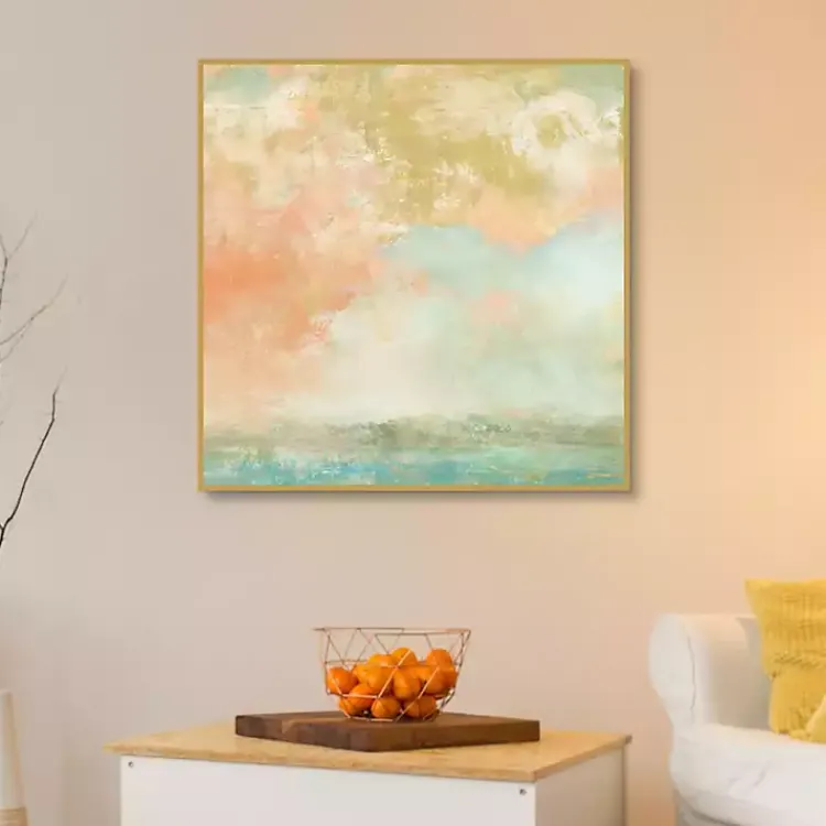 Canvas Art-Kirklands Home Pink Mist Framed Canvas Art Print