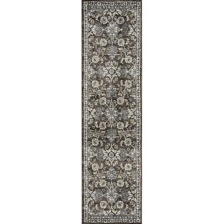 Area Rugs-Kirklands Home Jordan Bea Runner, 2x10 Brown