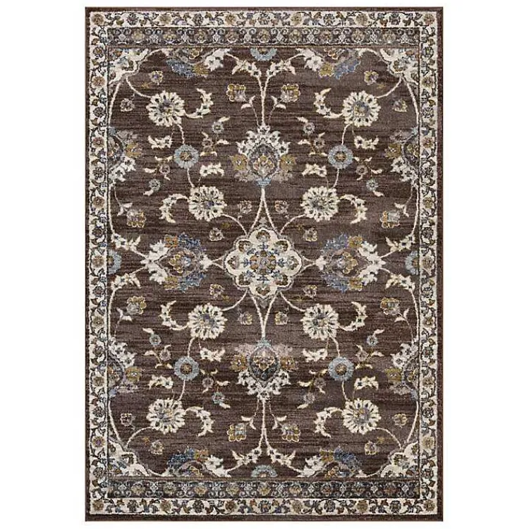 Area Rugs-Kirklands Home Jordan Bea Area Rug, 7x10 Brown