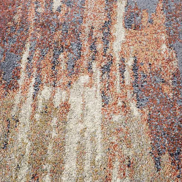 Area Rugs-Kirklands Home Jordan Delia Rust Runner, 2x10 Multi