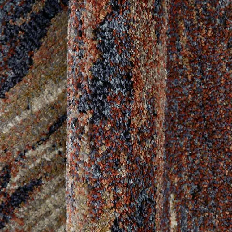 Area Rugs-Kirklands Home Jordan Delia Rust Runner, 2x10 Multi