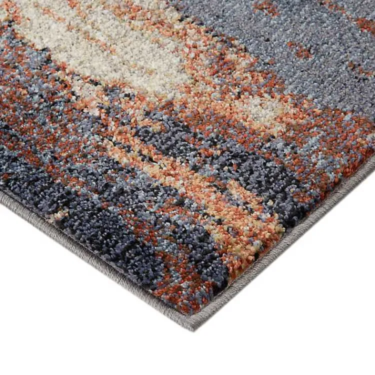 Area Rugs-Kirklands Home Jordan Delia Rust Area Rug, 5x7