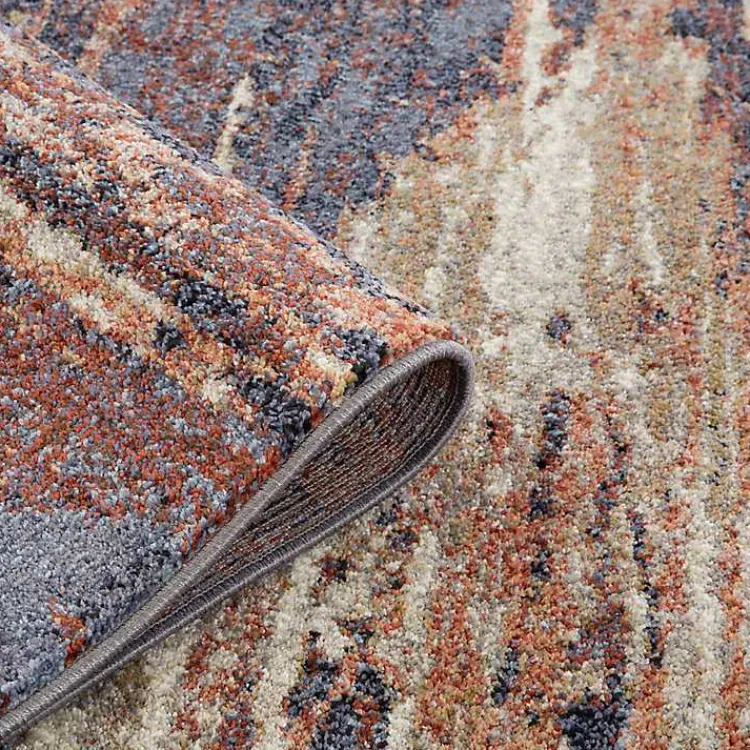 Area Rugs-Kirklands Home Jordan Delia Rust Area Rug, 5x7