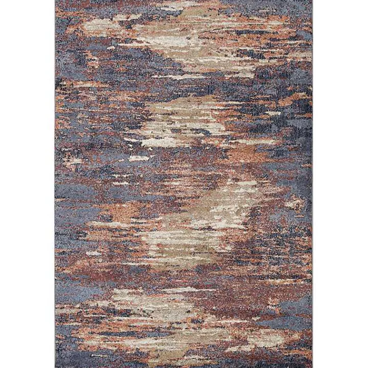 Area Rugs-Kirklands Home Jordan Delia Rust Area Rug, 6x9 Multi