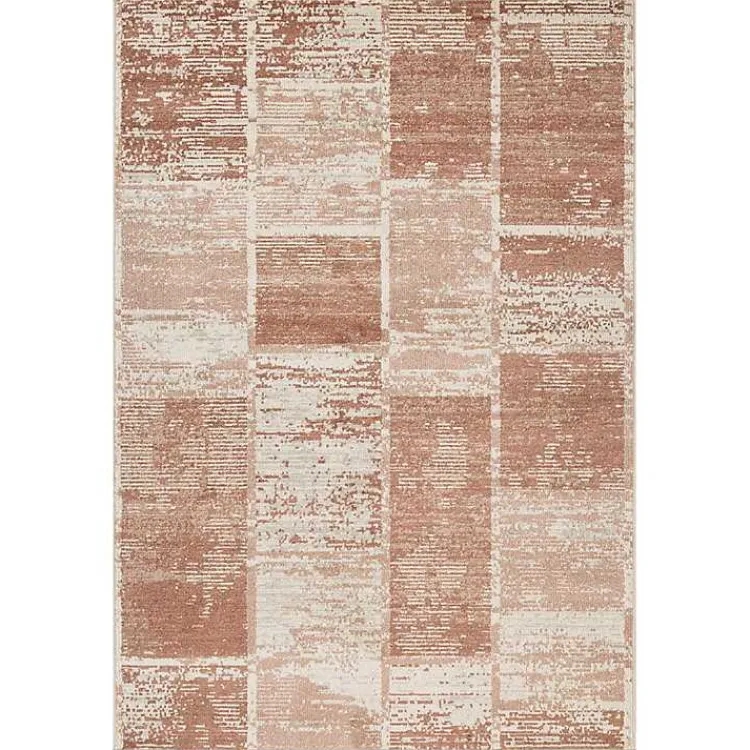 Area Rugs-Kirklands Home Jordan Aly Sand Modern Area Rug, 5x7 Red