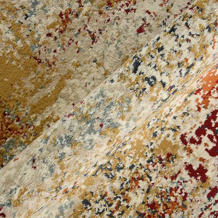 Area Rugs-Kirklands Home Bastia Ivory Orange Accent Rug, 2x3 Multi