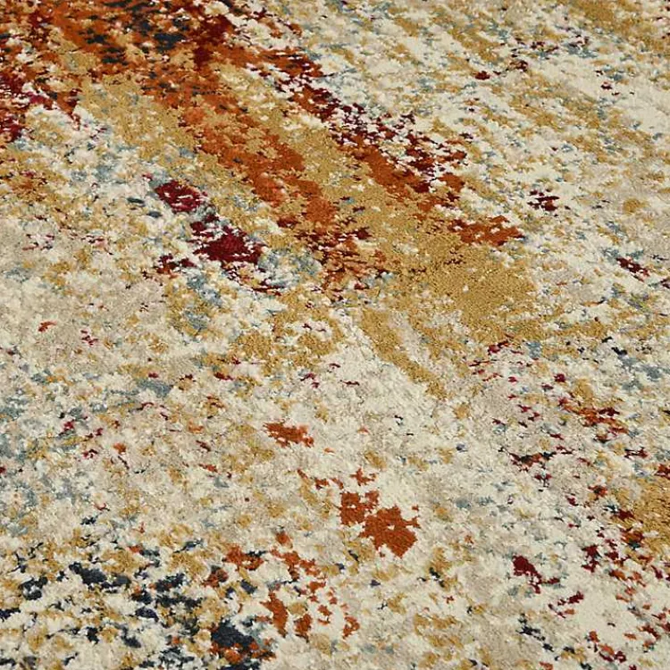 Area Rugs-Kirklands Home Bastia Ivory Orange Accent Rug, 2x3 Multi