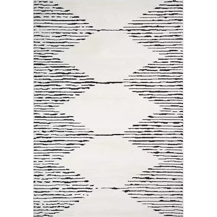 Area Rugs-Kirklands Home White Moroccan Area Rug, 7x9