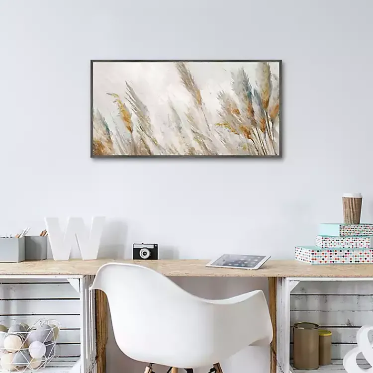 Canvas Art-Kirklands Home Autumn Reeds Framed Canvas Art Print