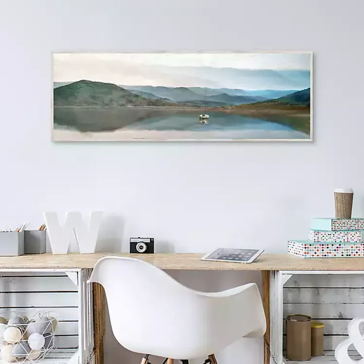 Canvas Art-Kirklands Home Lake Harmony Framed Canvas Art Print Multi