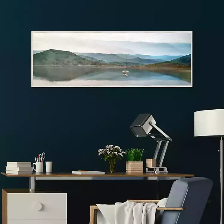 Canvas Art-Kirklands Home Lake Harmony Framed Canvas Art Print Multi