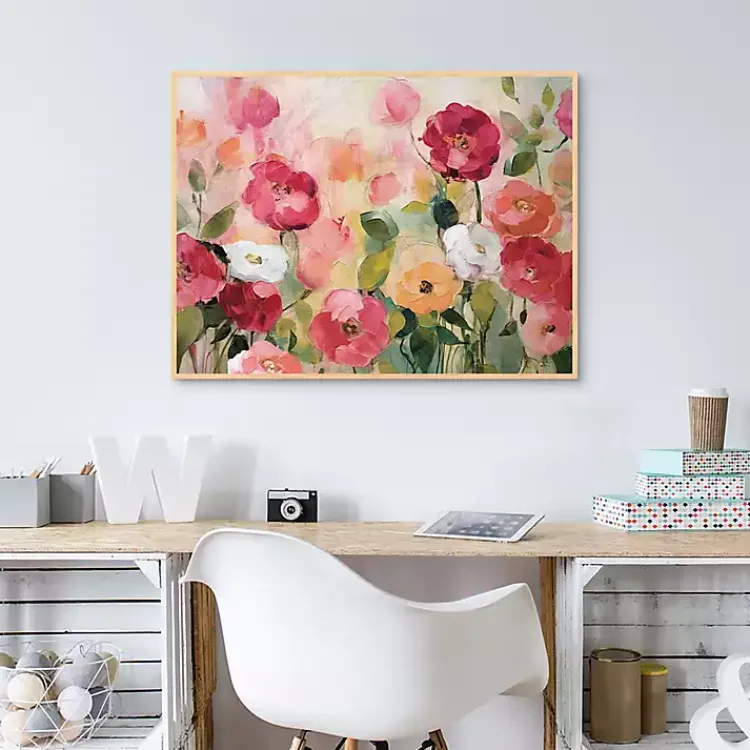 Canvas Art-Kirklands Home Extract Framed Canvas Art Print Pink