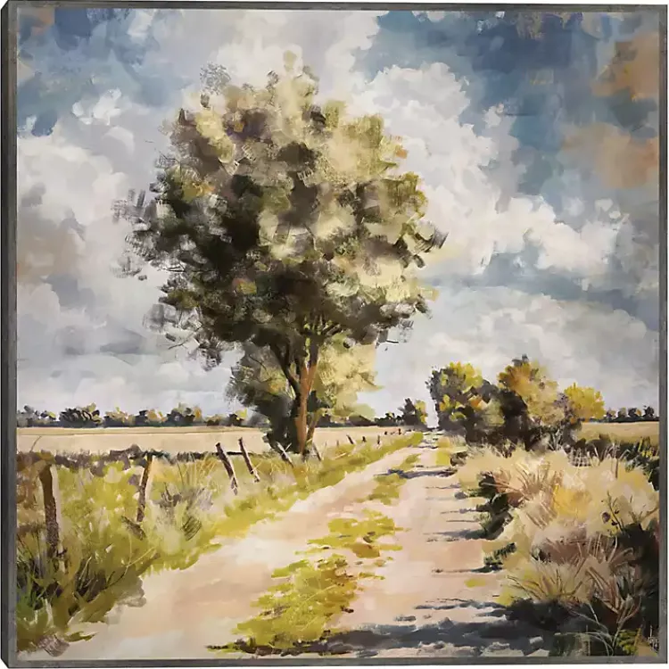 Canvas Art-Kirklands Home Along A Country Trail Framed Canvas Art Print Multi