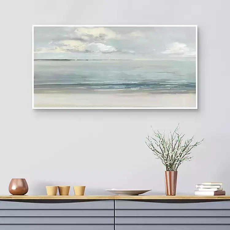 Canvas Art-Kirklands Home Serene Sound Framed Canvas Art Print Multi