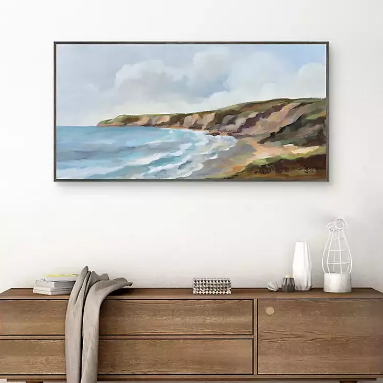 Canvas Art-Kirklands Home Pacific Coast Framed Canvas Art Print Multi