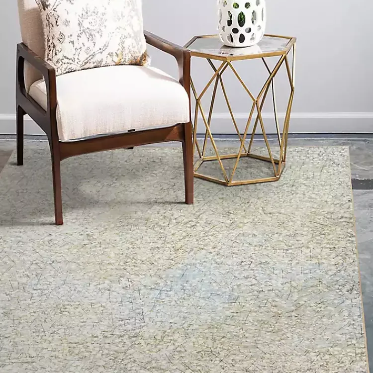 Area Rugs-Kirklands Home Beige Sotho Washable Area Rug, 5x7 Tan