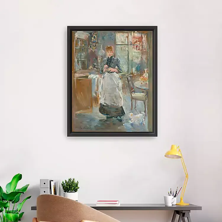 Canvas Art-Kirklands Home In the Dining Room 1875 Framed Canvas Art Print Multi