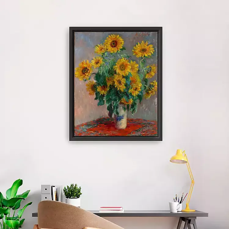 Canvas Art-Kirklands Home Bouquet of Sunflowers Framed Canvas Art Print