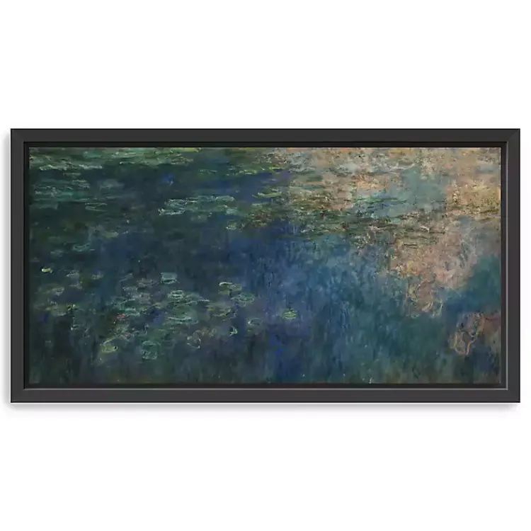 Canvas Art-Kirklands Home Reflections of Clouds Framed Canvas Art Print Blue