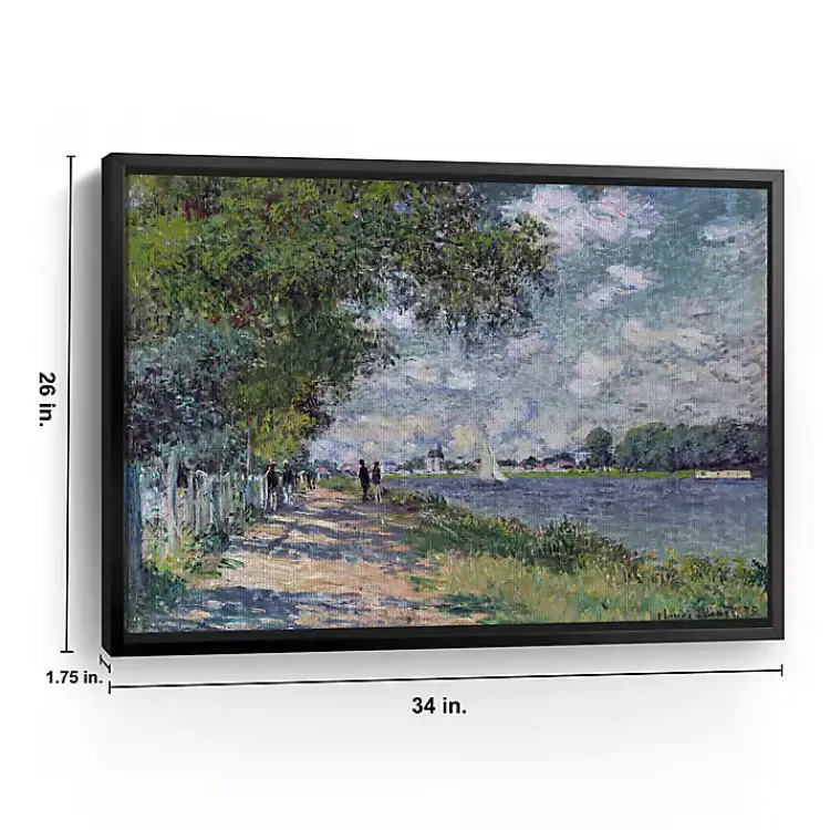 Canvas Art-Kirklands Home The Seine at Argenteuil Framed Canvas Art Print