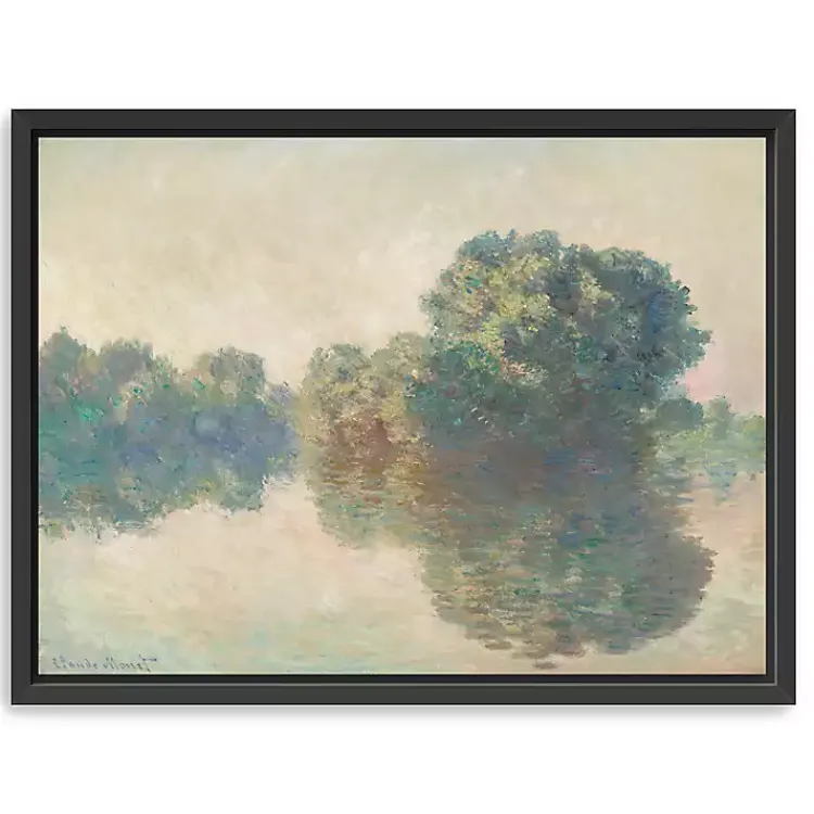 Canvas Art-Kirklands Home The Seine at Giverny Framed Canvas Art Print
