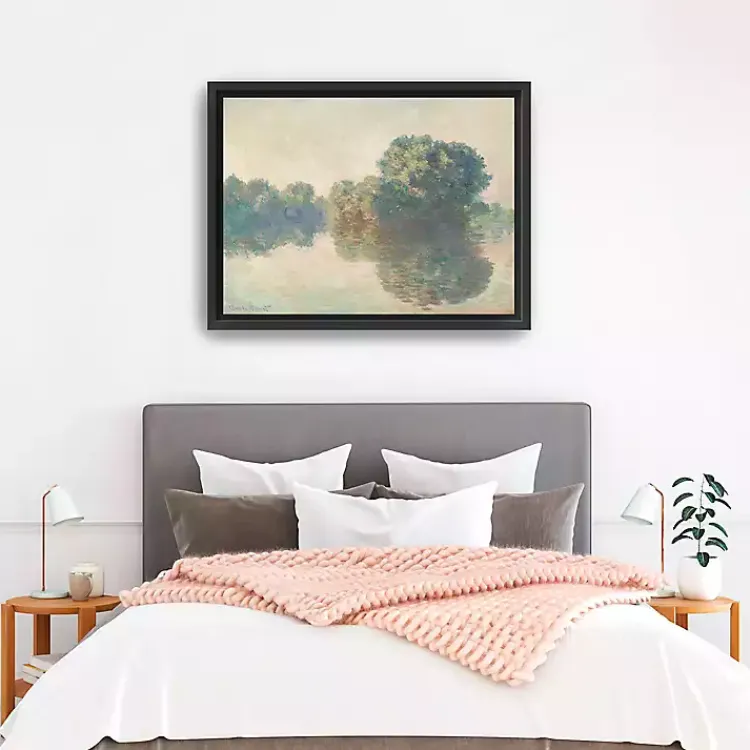 Canvas Art-Kirklands Home The Seine at Giverny Framed Canvas Art Print