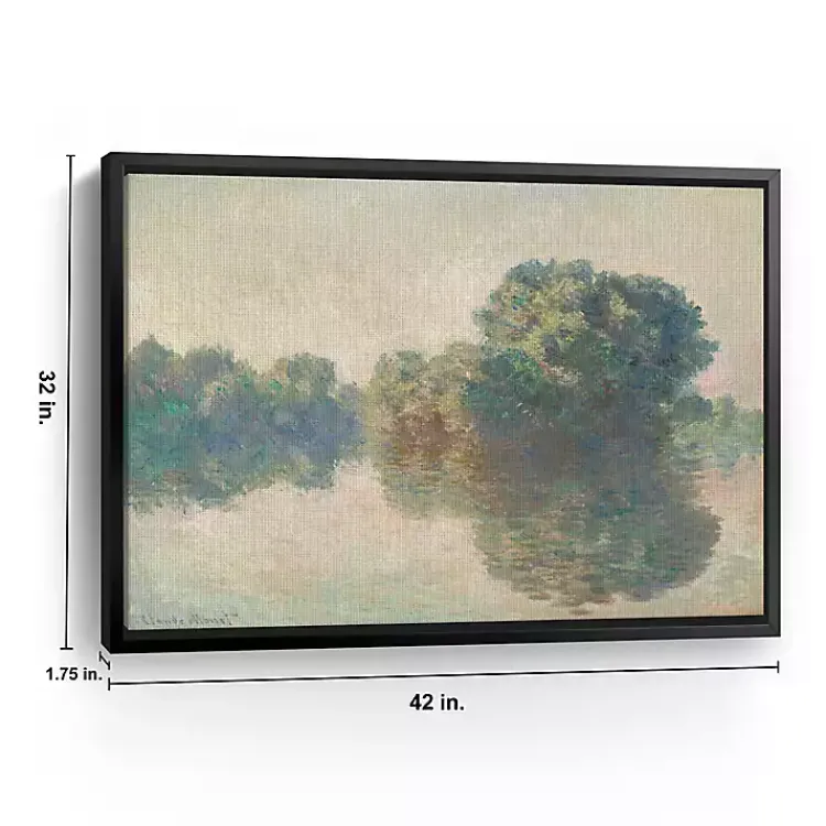 Canvas Art-Kirklands Home The Seine at Giverny Framed Canvas Art Print