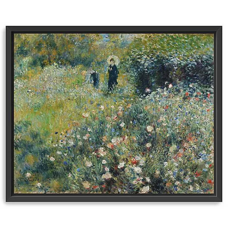 Canvas Art-Kirklands Home Woman with Parasol Garden Canvas Print, 22x18 in.