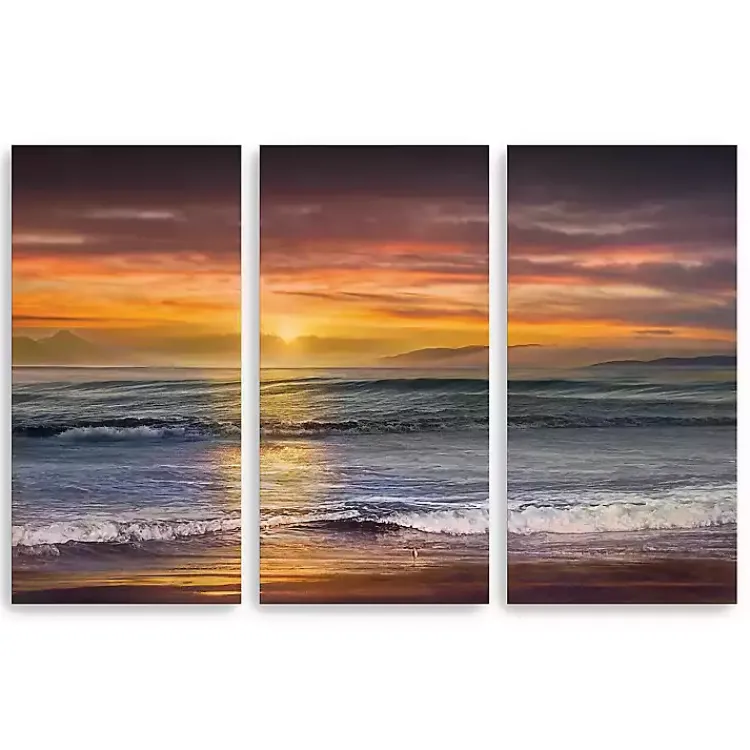 Canvas Art-Kirklands Home Sundownn Descanso Beach Canvas Art Prints Multi