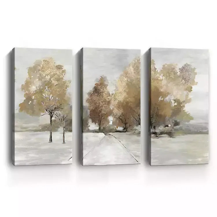 Canvas Art-Kirklands Home Trail Under The Trees Canvas Art Prints, Set of 3