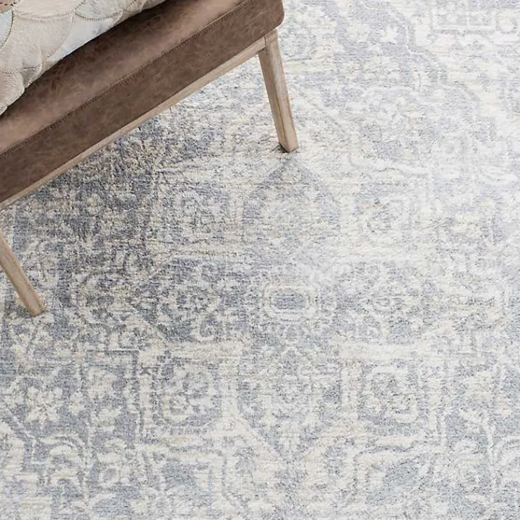 Area Rugs-Kirklands Home Brentwood Traditional Runner, 2x8 Gray