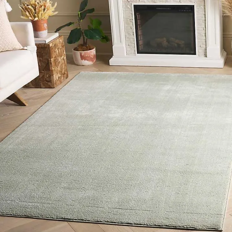 Area Rugs-Kirklands Home Solid Sage Revive Area Rug, 8x10 Green