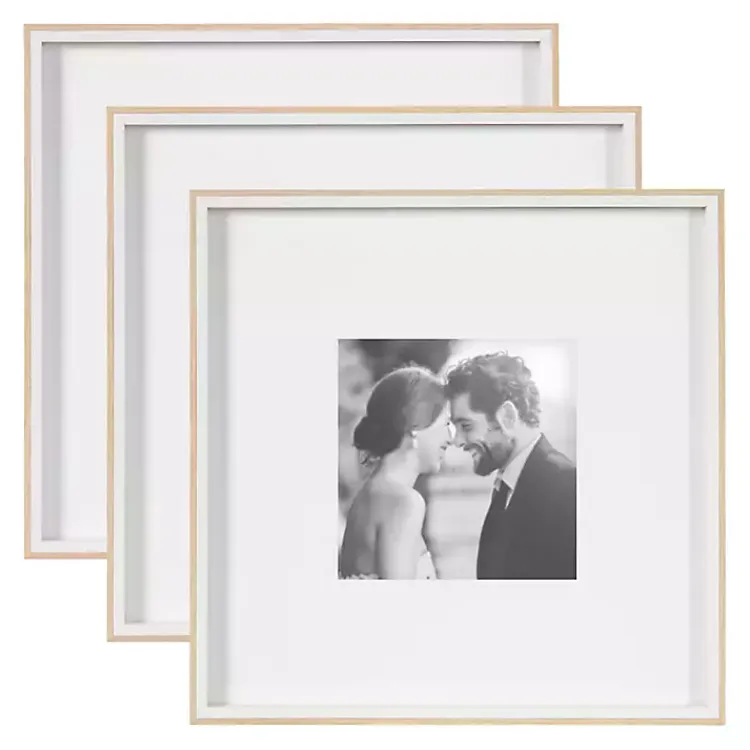 Gallery Wall Frames-Kirklands Home Tan & White Gibson 3-pc. Gallery Wall Frame Set