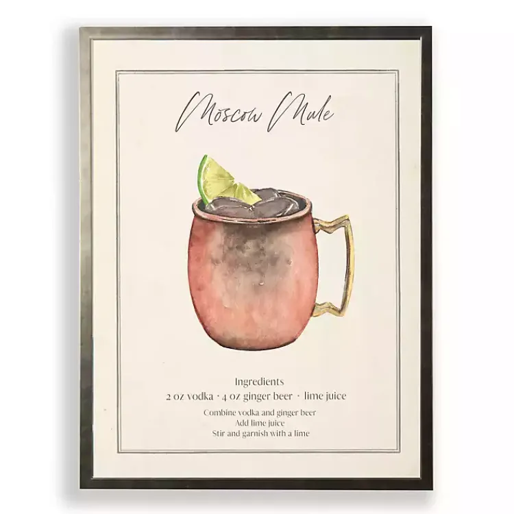 Framed Art-Kirklands Home Moscow Mule Framed Art Print Red