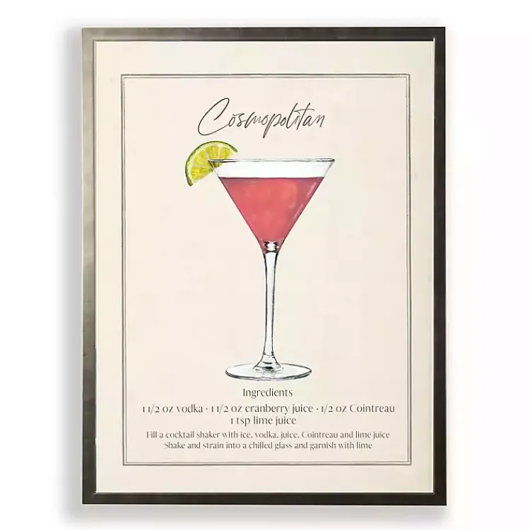 Framed Art-Kirklands Home Cosmopolitan Framed Art Print Red