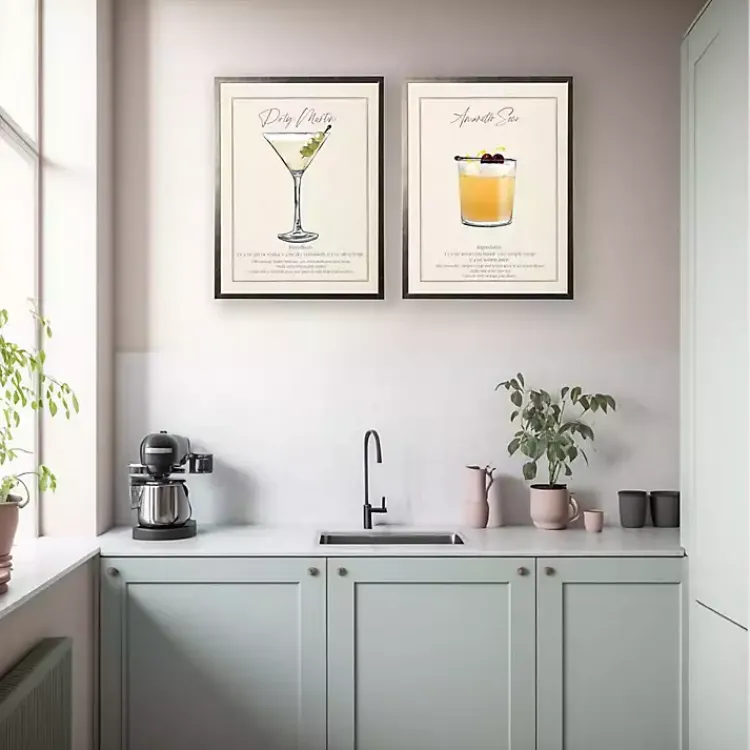 Framed Art-Kirklands Home Dirty Martini Framed Art Print Green