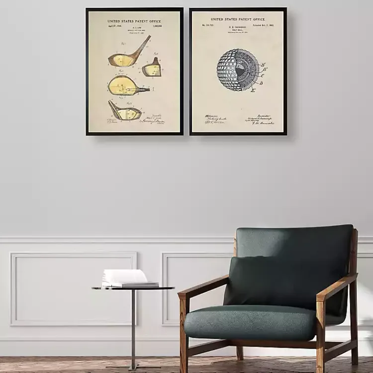 Framed Art-Kirklands Home Golf Club Patent Framed Art Print