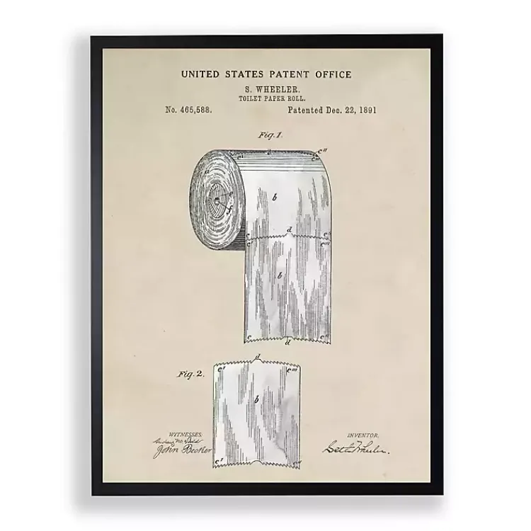 Framed Art-Kirklands Home Toilet Paper Framed Art Print