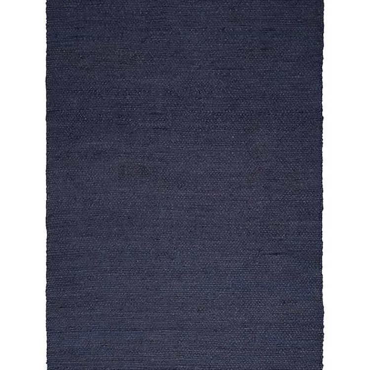 Area Rugs-Kirklands Home Jaxon Navy Natural Jute Area Rug, 4x6 Blue
